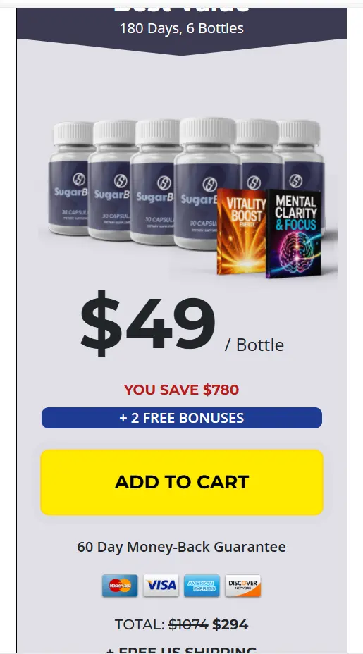 SugarBoost- 6 Bottle