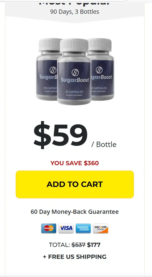 SugarBoost - 3 Bottle